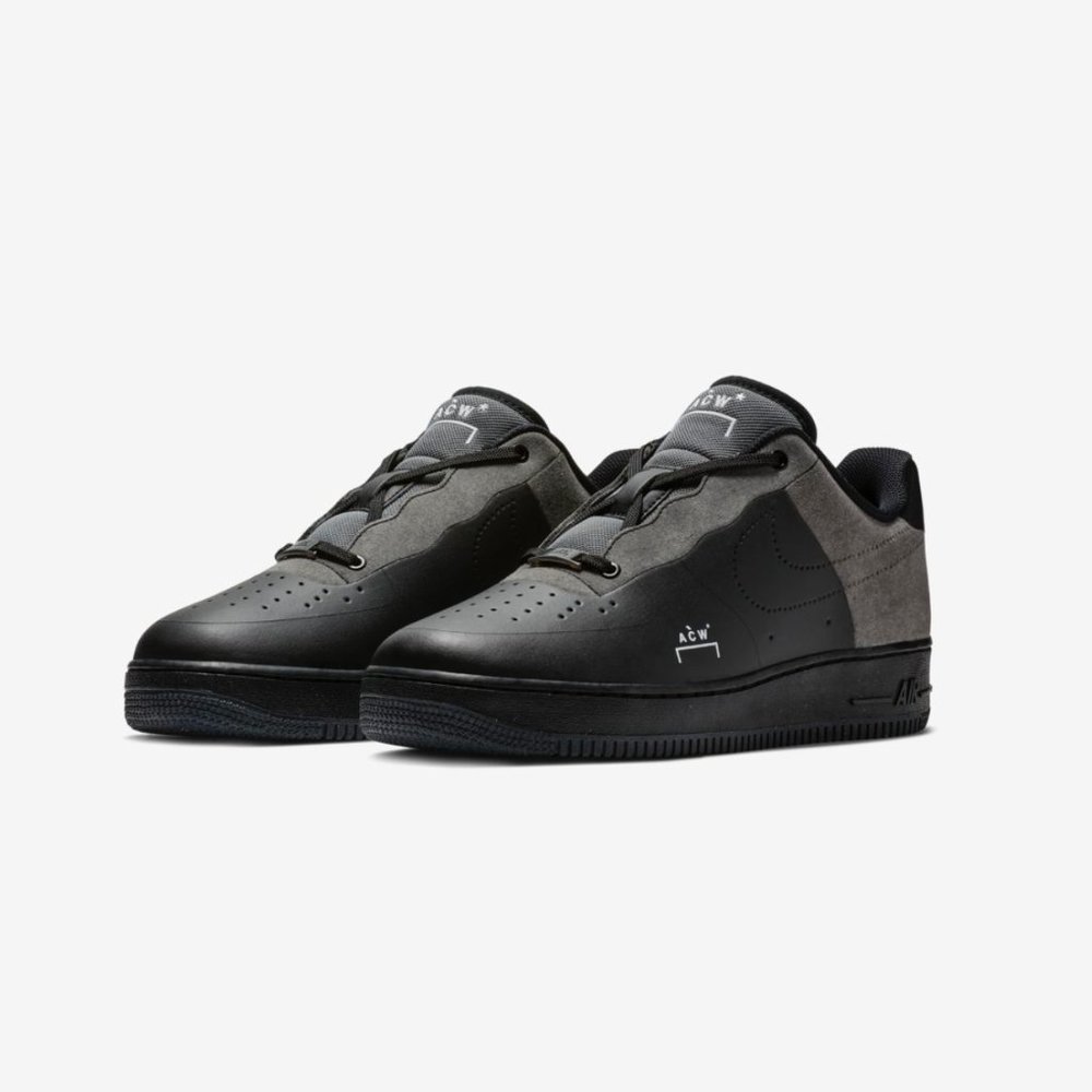 Nike Air Force 1 X A Cold Wall Black Grey Flyleather Limited Edition